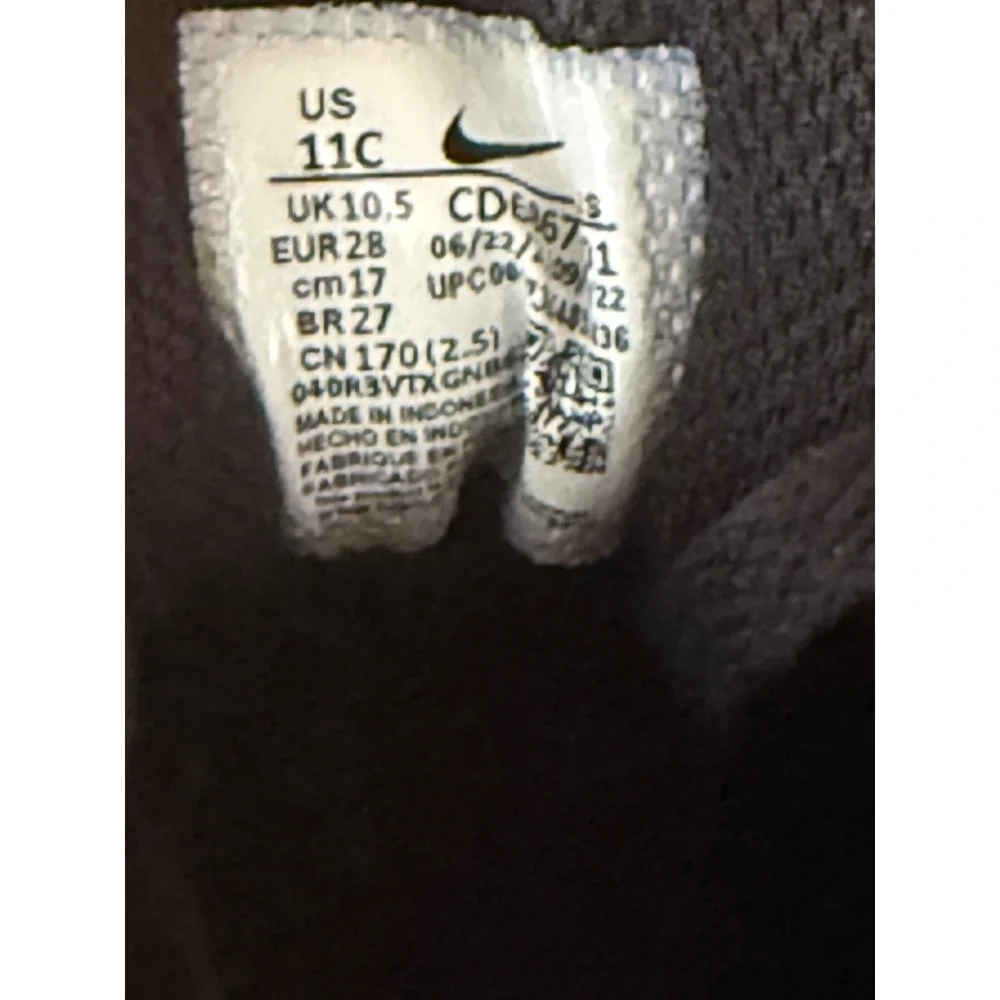 Nike Air Max 90 Sneakers Kids 11C Black Excellent Leather Low Top CD6867-001